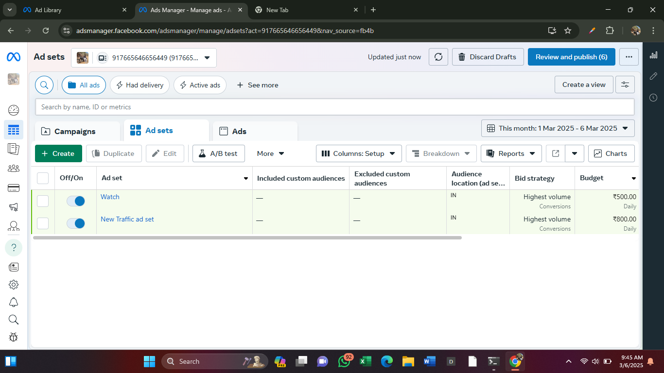 ads set - performance marketing